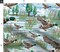 Mallard Ducks Flying Mallards Waterfowl Flying Birds Wildlife Bird Watching Birding Duck Season Rustic Cabin Custom Printed Fabric by Spoonflower Various Fabrics by the Yard or Fat Quarter 15664687